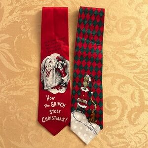Vintage Dr. Seuss Christmas ties
